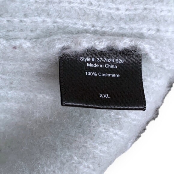 Jenni Kayne Cashmere Fisherman Sweater Mist Green - Picture 8 of 9